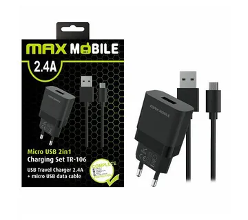 Maxmobile Kućni Punjač Set 2u1 Usb+ Micro Data Kabel 2.4a - Strmec, Sveta Nedelja
