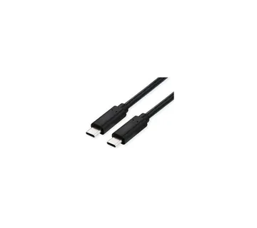 Roline VALUE USB4 Gen3x2 kabel TIP C-C M/M, Emark, 100W, 1.0m, crni - Strmec, Sveta Nedelja