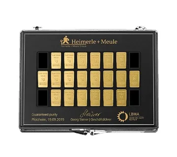 20 x 1 gram zlata (UnityBars) | Heimerle + Meule - cover