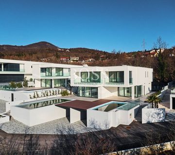 Veprinac, moderna vila 281m2, bazen i pogled na more - cover