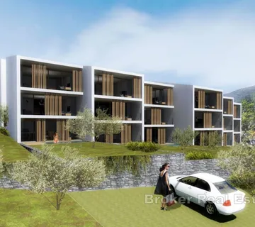 Dvosoban apartman s pogledom na more u izgradnji - Brač, Brač