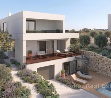 Vila s pogledom na more i bazenom, u visokom roh-bau - Sibenik, Sibenik