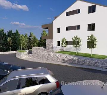 Dvosoban stan u novogradnji s pogledom na more - Makarska