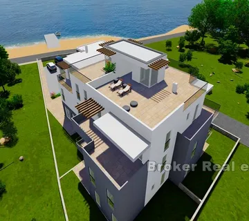 Novoizgrađeni apartmani prvi red do mora - Vodice
