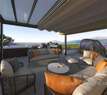 Penthouse s krovnom terasom i predivnim pogledom - Pag