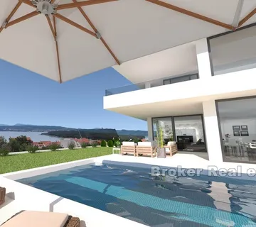 Moderna vila s bazenom - Krk