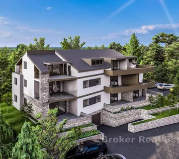 Moderan apartman u novogradnji s pogledom na more - Makarska
