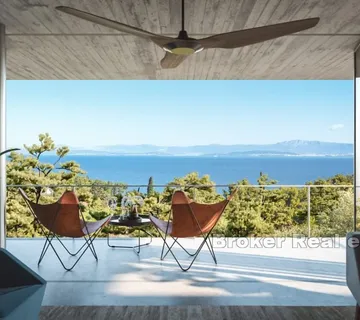 Elegantno građevno zemljište s projektom - Brač, Brač