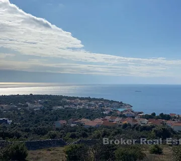 Zemljište s panoramskim pogledom na more - Rogoznica