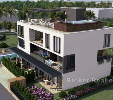 Prostrani penthouse s otvorenim pogledom na more - Sukošan