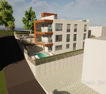 Komforan penthouse stan s pogledom na more - Žedno, Trogir