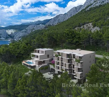 Novoizgrađeni apartmani s pogledom na more - Omiš