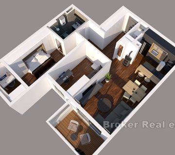 Moderno uređen dvosoban apartman - cover