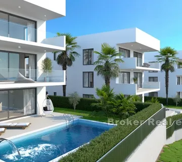 Stanovi s bazenom u novogradnji - Žedno, Trogir