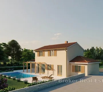 Roh bau dvoetažna kuća s bazenom - Poreč
