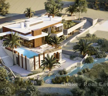 Građevinsko zemljište s projektom te pogledom na more - Solin, Split area