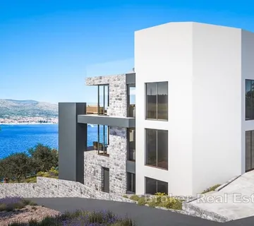 Dvoetažan penthouse stan s otvorenim pogledom na more - Žedno, Trogir