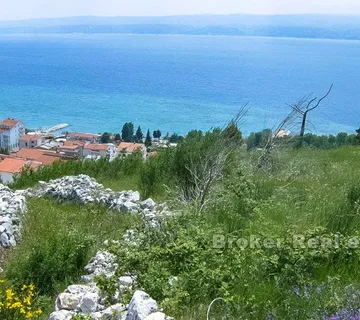 Građevinsko zemljište s pogledom na more - Omiš