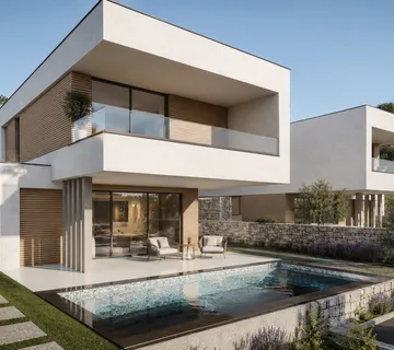 Hrvatska, Zadar, Sukošan – Moderna dvojna kuća s bazenom u Debeljaku, 164m²