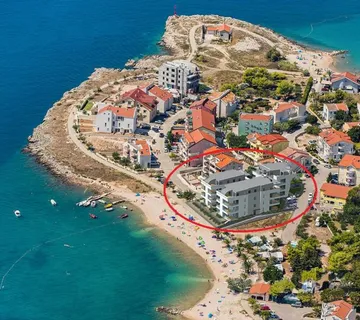 Hrvatska, Pag, Povljana, Luksuzni apartmani, 103m2 m2, Prvi red do mora, S12