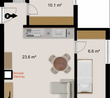 Samostojeća Kuća S 3 Stambene Jedinice, 900 M Od Mora, Mirna I Tiha Pozicija, Vrsi - Grbe, Nin