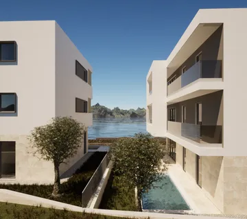 Hrvatska, Zadar, Vinjerac – apartman na zadnjem katu s loggiom i otvorenim pogledom na prirodu i more, A5 - cover