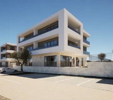 Hrvatska, Zadar, Vinjerac – apartman na katu s 25 m² loggie i modernim rasporedom, 450 m do plaže, A4 - cover