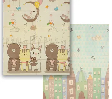 Edukacijska podloga od pjene – medvjedići/zgrade - cover