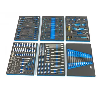 Plavi set od 245 komada premium alata, 6 uložaka - cover