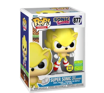 Funko Pop! Games: Sonic – Super Sonic (First Appearance) (GITD) #877 - cover