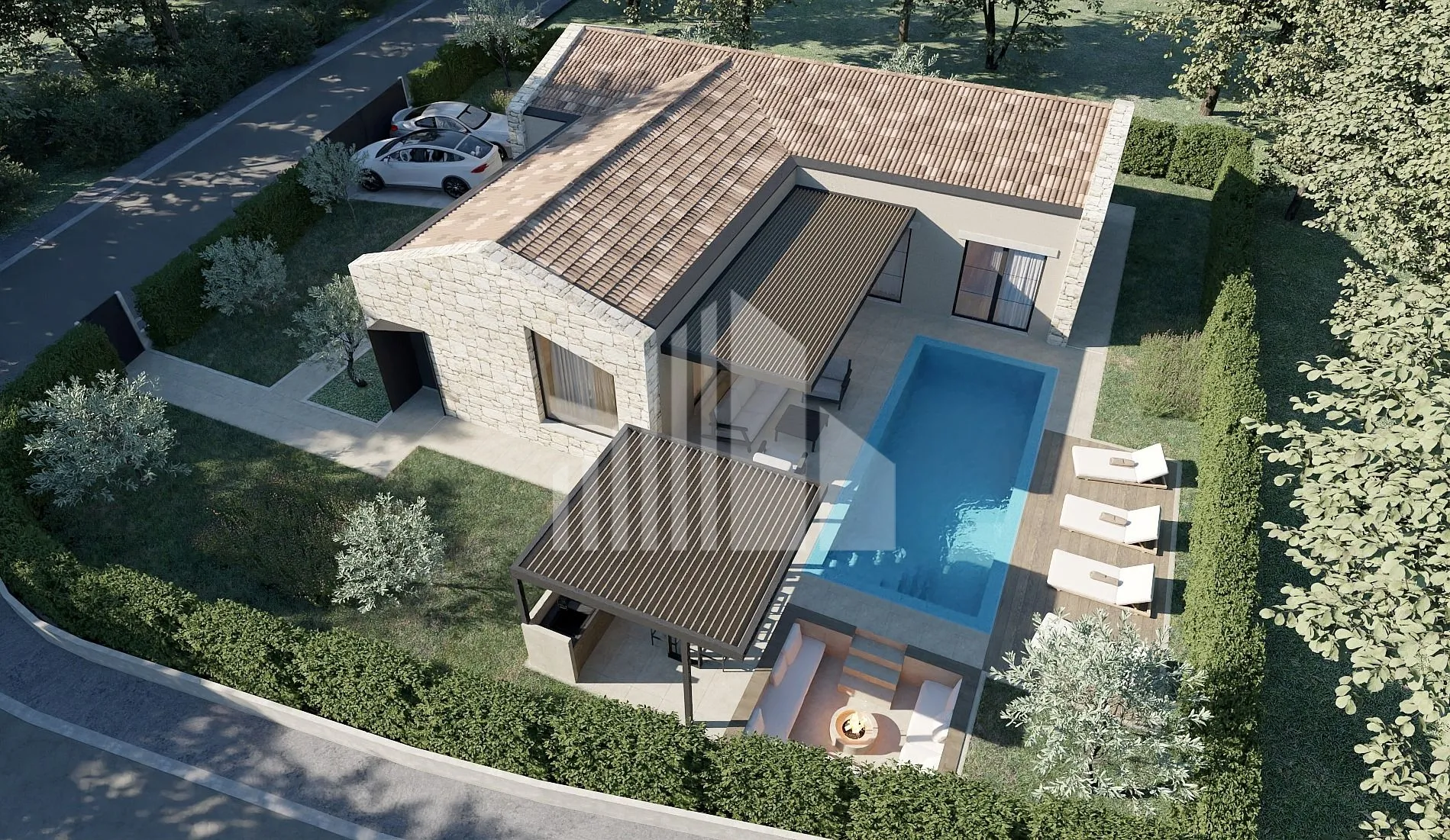 Poreč - okolica, zemljište s građevinskom dozvolom na mirnoj lokaciji - cover