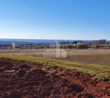 Poreč - okolica, zemljište s građevinskom dozvolom i pogledom na more - cover