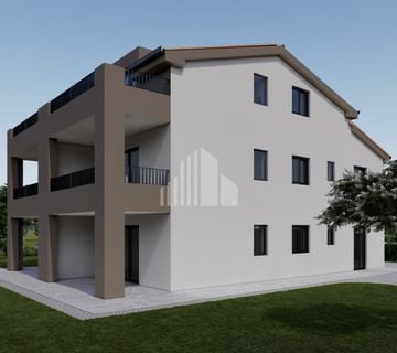 Stan u prizemlju zgrade u izgradnji, 54 m2 i dvorište 360 m2 - cover