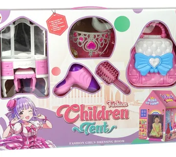 Dječji šator za igru s dodacima za uljepšavanje - Crown - cover