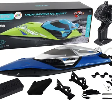 Motorboat R/C 2.4G Lights 30 km/h Blue - cover