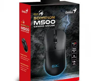 Genius Scorpion M500, igraći miš, RGB, 3600dpi - cover