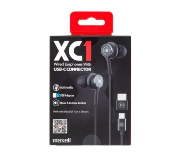 Maxell XC1 USB-C slušalice, crne - Karlovac