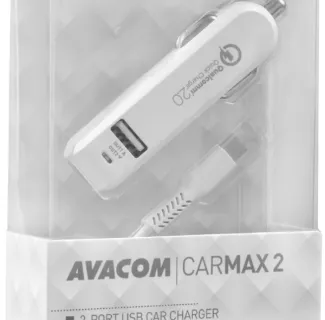 Avacom autopunjač CarMAX 2 2xQuickCharge2.0 USB-C - cover