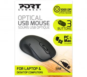 Port miš OFFICE BUDGET - PRO, crni - cover