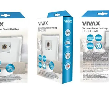 Vrećica za usisivač VIVAX sint.(4kom/pak) + filter - cover