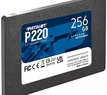 SSD 256GB PATRIOT P220, 2.5" 7mm R550/W490 - cover
