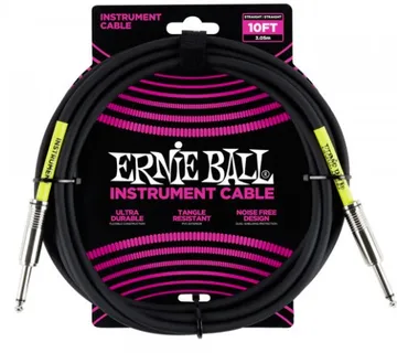 Kabel Instr. Ernie Ball 6048, 3M Black - cover