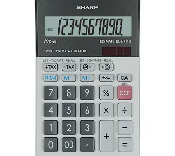 Kalkulator komercijalni 10 mjesta Sharp ELM711G sivo-crni - cover