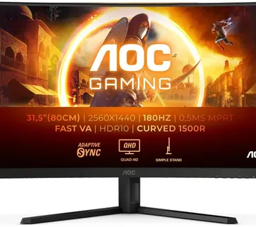 AOC CQ32G4VE, 31,5" QHD, HDMIx2, DP, 180Hz, HAS - cover