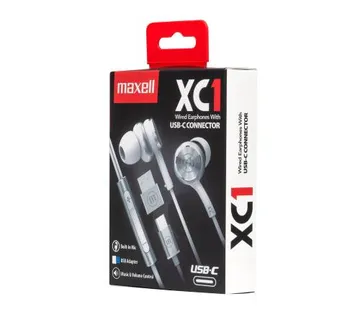 Maxell XC1 USB-C slušalice, bijele - cover