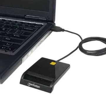 Card reader MANHATTAN za Smart kartice Chip - USB 2.0 - cover