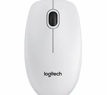 Miš žični Logitech B100 optical USB, bijeli - cover