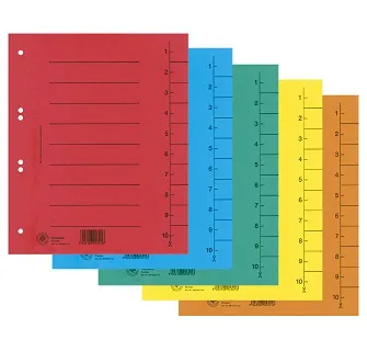 Pregrada kartonska A4 250gr Donau 100/1 mix boje - cover