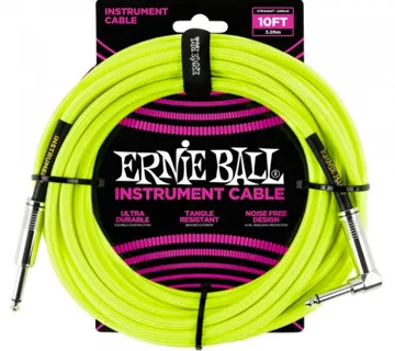 Kabel Instr. Ernie Ball 6080 Yellow, 3M - cover