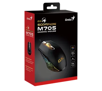 Genius Scorpion M705, igraći miš, RGB, 7200dpi - cover